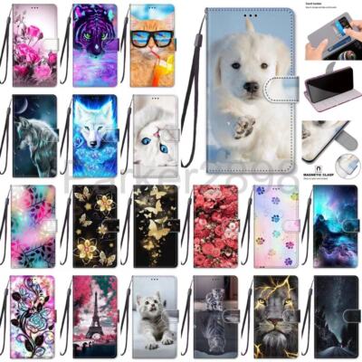 For Xiaomi POCO M3 X3 F3 11T Redmi Note 11 10 Leather Wallet Pattern Stand Case