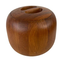Ice Bucket Dansk Int'l Designs Ltd IHQ Jens Quistgaard Staved Teak MCM Vintage