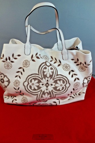 Valentino NEW Large Embellished Embroidered Glam Shoulder Bag Handbag Purse Tote - Picture 4 of 12