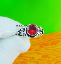 Garnet gemstone 925 sterling silver handmade Gift Ring US size 5 to 10