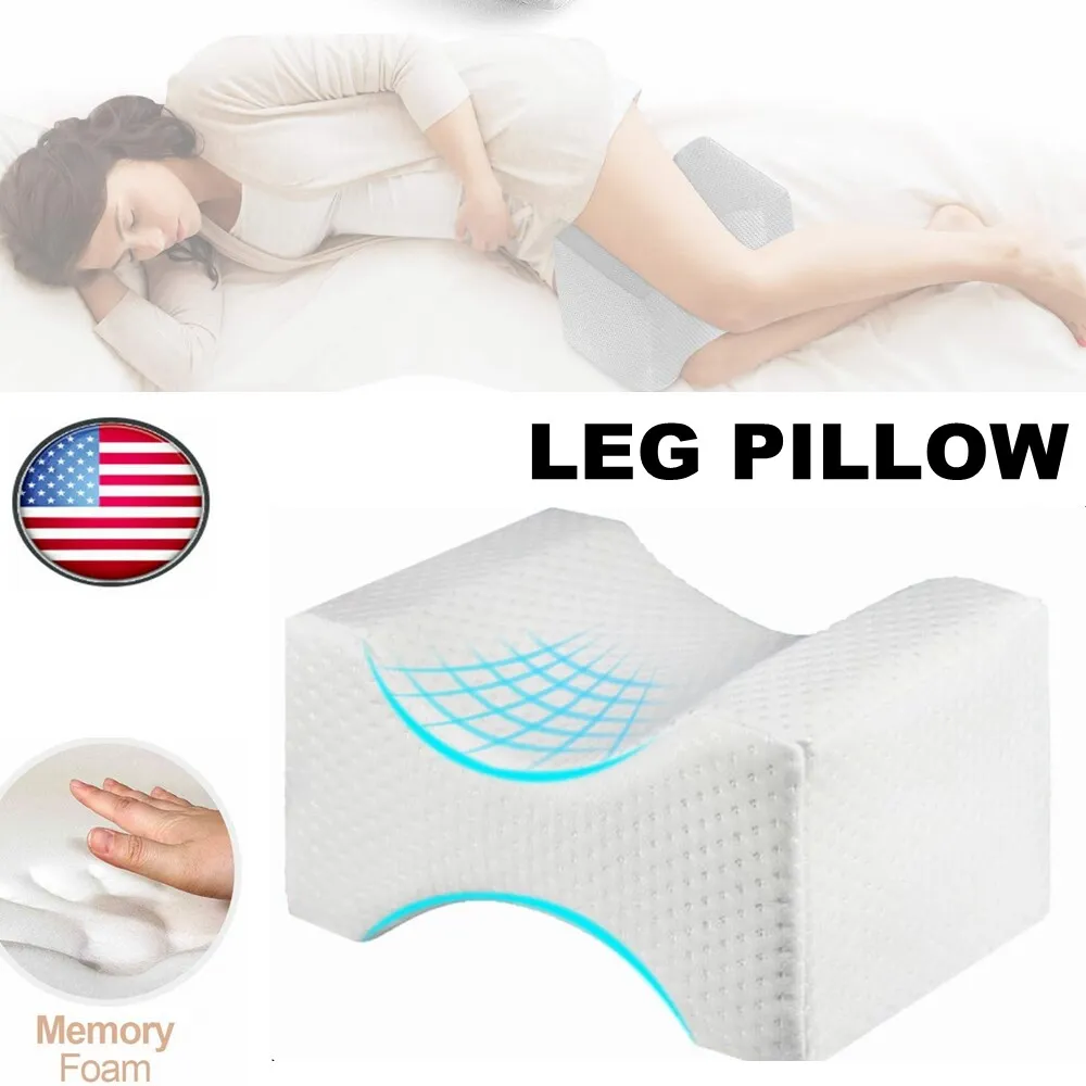 Knee Leg Pillow Between Legs Memory Foam Sleeping Cushion Back