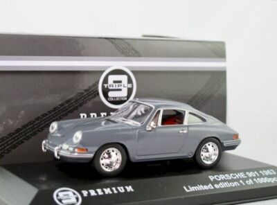 Porsche 911 901 1963 Grau TRIPLE 9 Premium T9P10000 1:43 Metall LHD 1000 Stk.