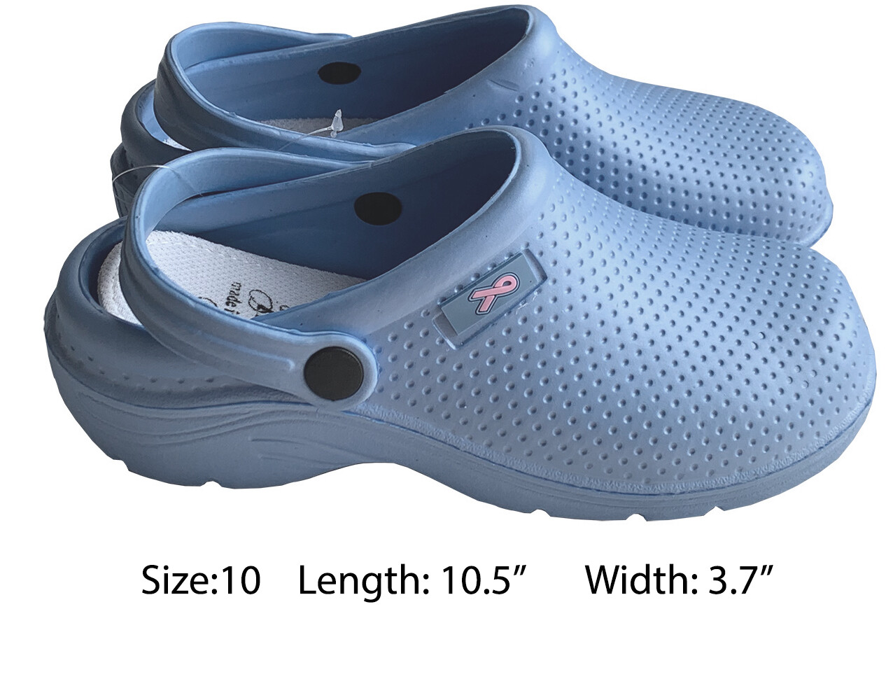 Медицинские женские ультралегкие сабо для медсестер с ремешком на пятке Легкая обувь Ceil Blue 10