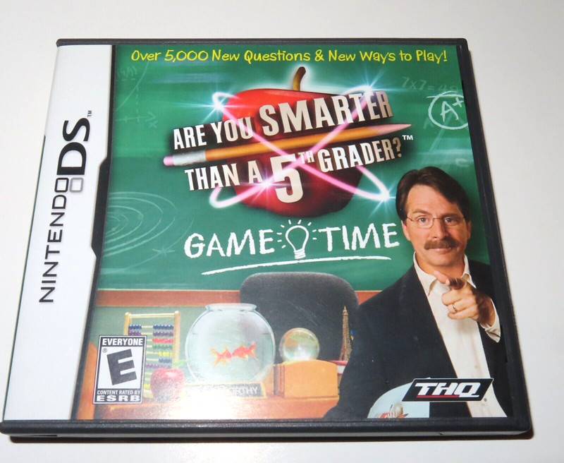 2009 ARE YOU SMARTER THAN 5TH GRADER Nintendo DS Video Game  Instructions TESTED