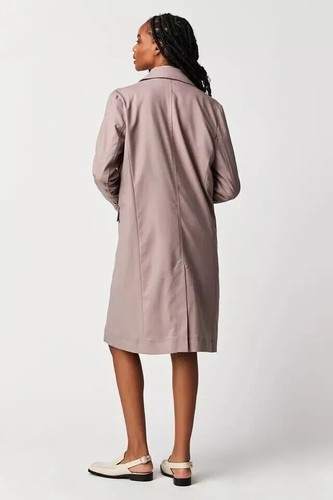 Free People Trench Ladies Sz XS Lilac Mauve Freddie Trench Longline Blazer - Picture 2 of 13