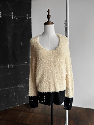 Elisa Cavaletti italienischer Designer Damen Premium Strick Langarm Pullover