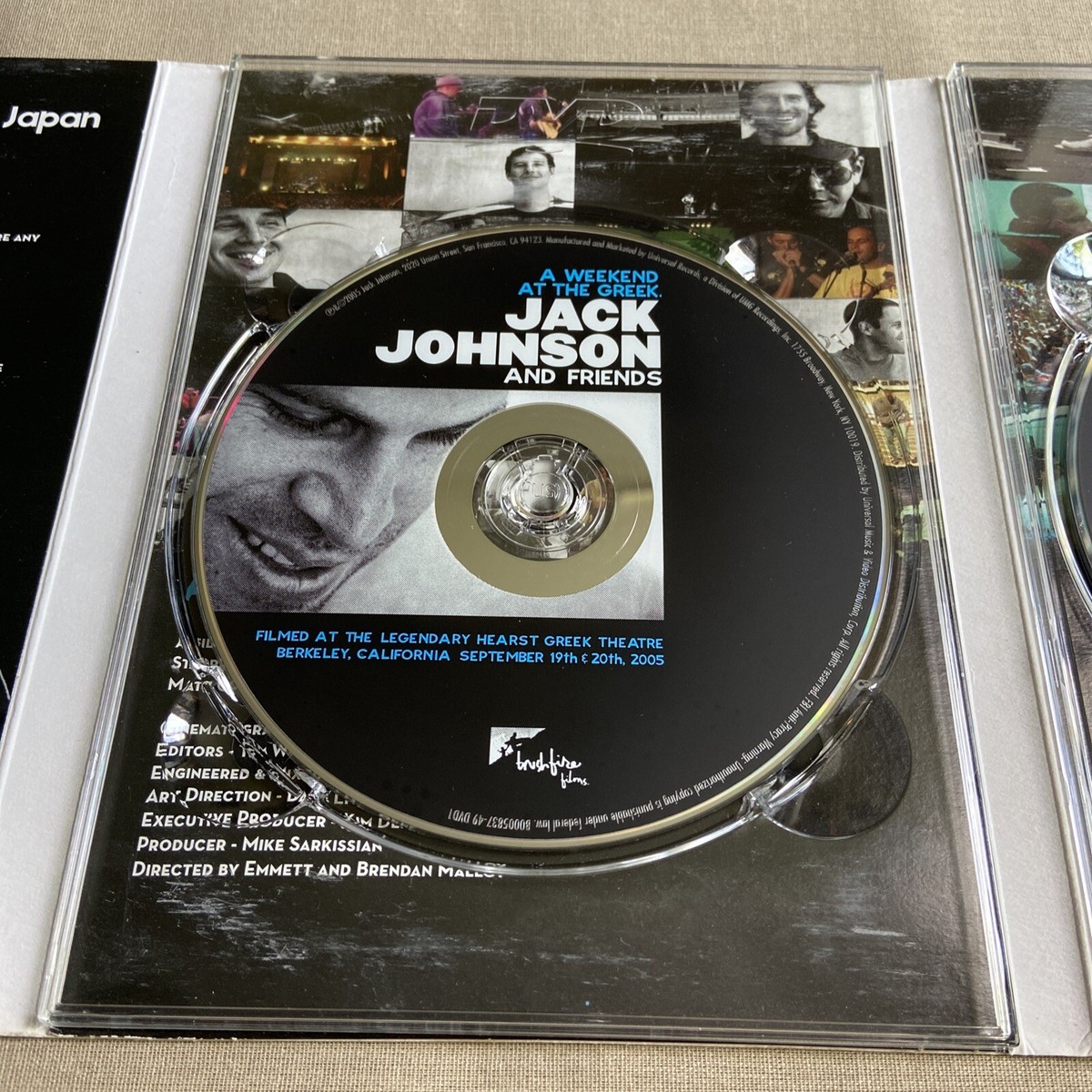 Jack Johnson: Weekend @ Greek & Live in Japan (DVD, 2-Disc