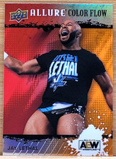 2022 UPPER DECK AEW ALLURE JAY LETHAL COLOR FLOW RED/ORANGE