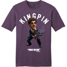 NEW Art Society x SWOD SCAR FACE TOON Tee Shirt EGGPLANT SM-4XLARGE MADE IN USA