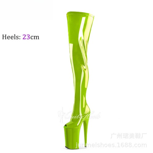 Super High-heeled Short Boots Pole Dance Shoes Nightclub Stage Model Catwalk Shoes