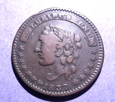 1837 S. Maycock New York Hard Times Token R-2  HT-289  VG/F  PRICE DROP