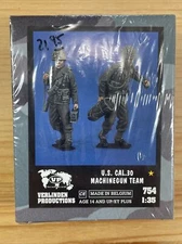 US Cal .30 MG Team   1/35 Resin Figure Set - VLS Productions No. 754  Sealed/NIB