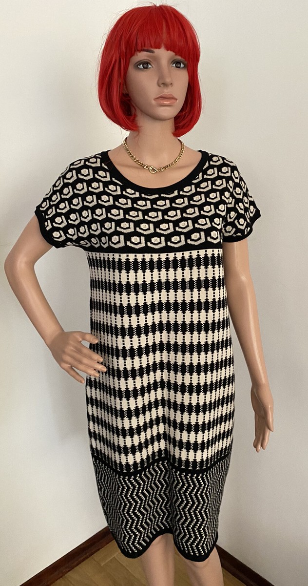 MaxMara MAX MARA WEEKEND Geometric Knit Dress Size L