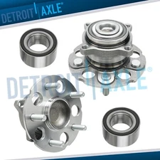 4pc FWD Front Bearing Rear Wheel Hub Kit for 2007 2008 2009 2010 2011 Honda CR-V