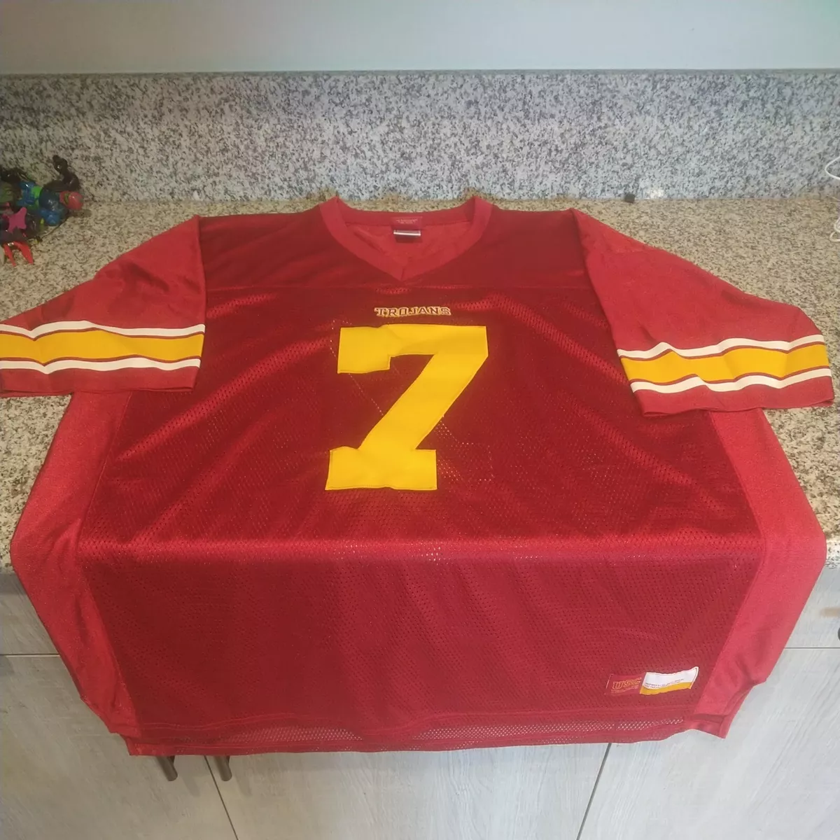 Authentic USC Trojans 7 NCAA Football Jersey VTG Vintage eBay