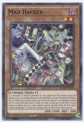 Yu-Gi-Oh! - Mad Hacker - BACH-EN030 - Common - 1st Ed -NM/M- New