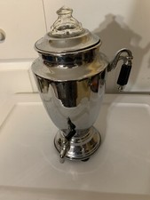 Cafetera Percoladora Cromo Forman Family 4Matic 12" EE. UU. - Retro Sin Cable De Colección