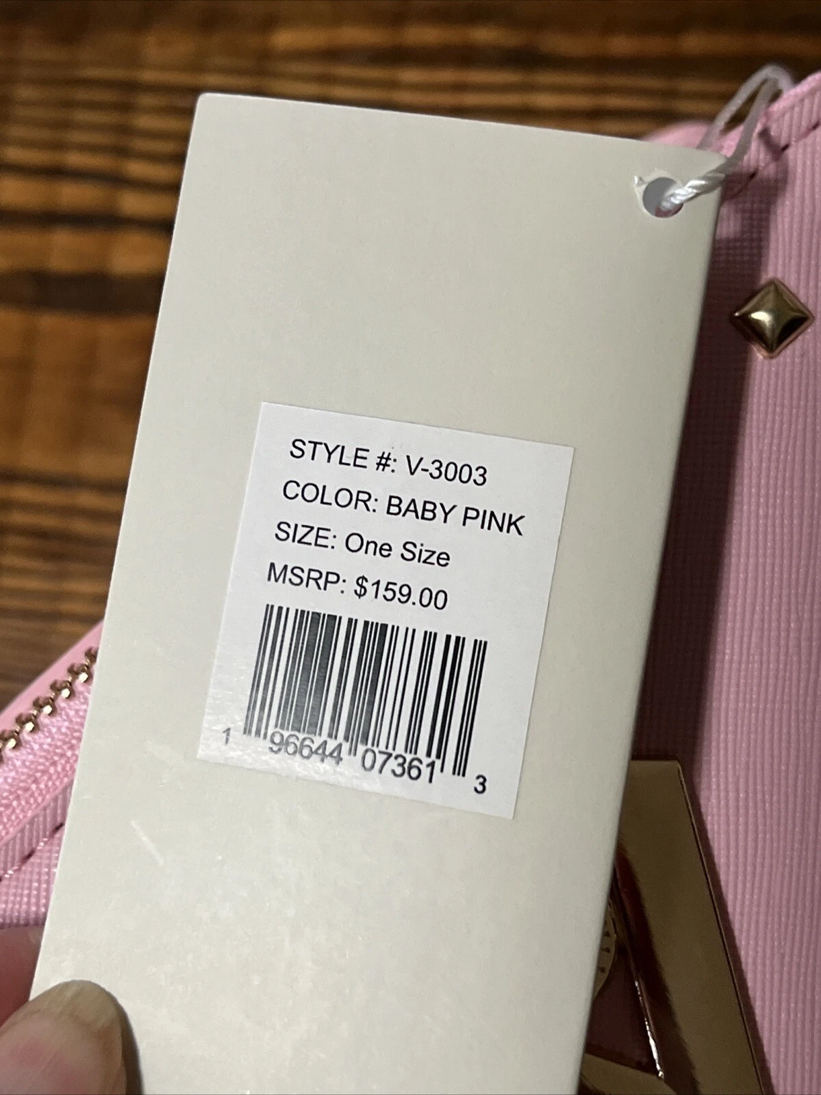 Borsa a tracolla Valentino Orlandi bambino rosa oro borchie nuova