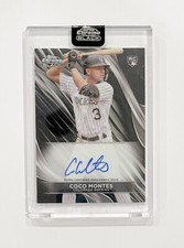 2024 Topps Chrome Black Coco Montes RC Auto Colorado Rockies Rookie #CBA-CMON