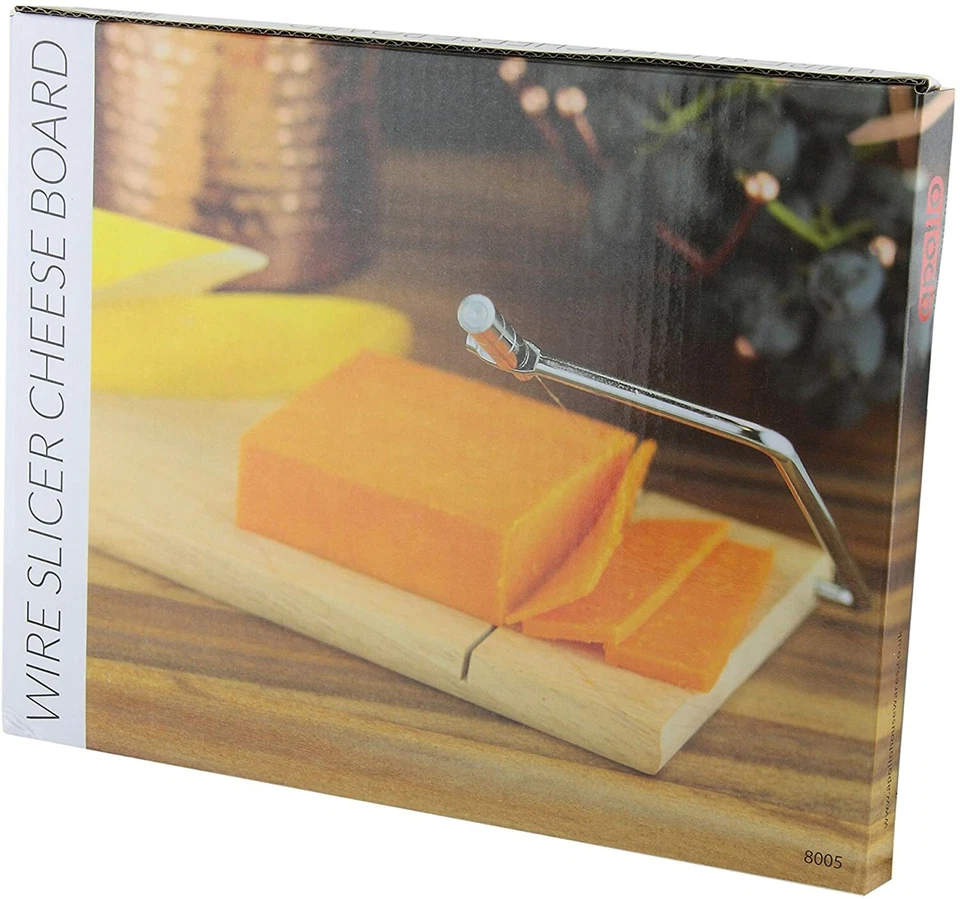 Nuovo Apollo Filo Affettatrice Formaggio Board Hevea Moderno IN Legno Tagliere - Immagine 3 di 4