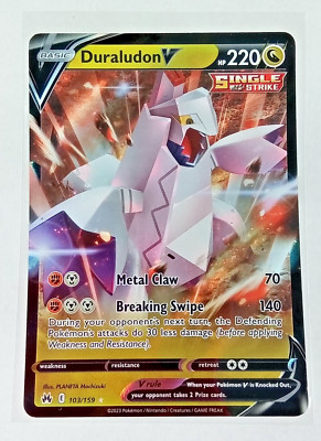Duraludon V 103/159 Crown Zenith Holo Rare Pokémon Card 2023