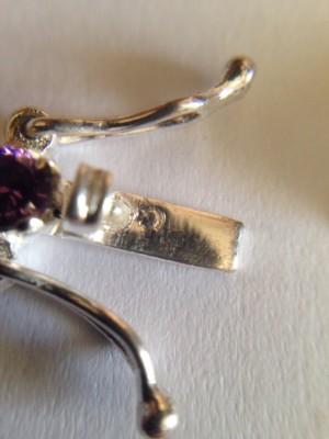 Bracelet Rivière En Argent 925 Avec Pierres Violettes - Neuf Avec étiquettes, Bijou Orfèvre