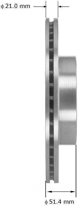 Rotor de freno de disco Bendix PRT5580 para Land Rover Freelander 02-05 Foto 3 de 3