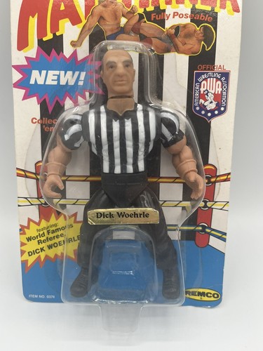 AWA Dick Woehrle New MOC Remco All Star Wrestlers Mat Mania Referee 1985 Vintage - Picture 5 of 8