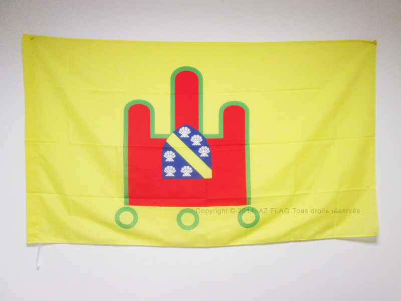 Drapeau Cantal 150x90cm en maille renforcée résistant aux intempéries