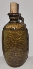 Andrew Cope studio Pottery Decanter Flask 21cm H 11cm W Signed Exc. Cond.