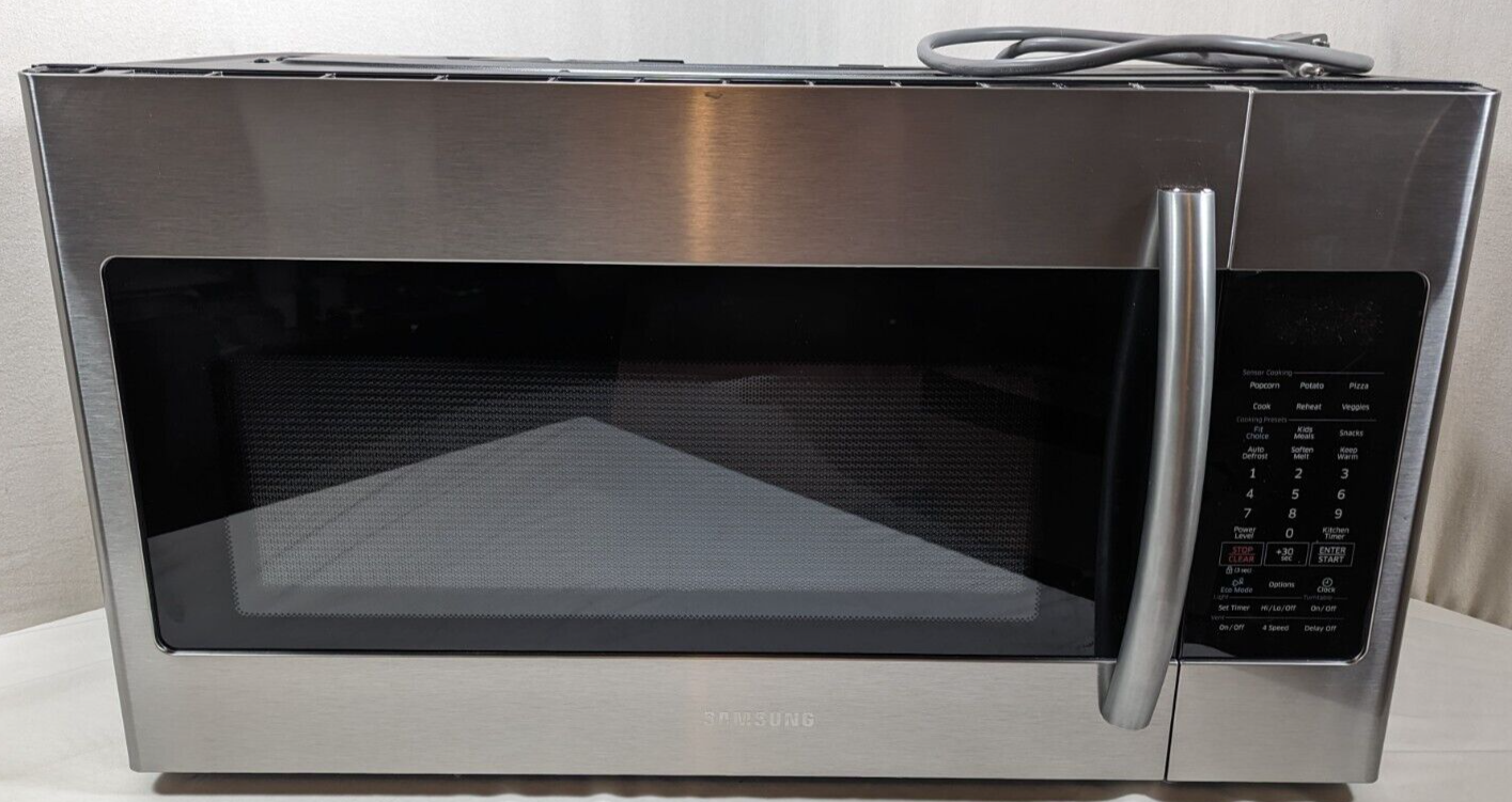 Samsung STAINLESS STEEL 1.8 Cu Ft OvertheRange Microwave ME18H704SFS