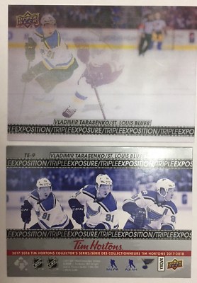 2017/18 Tim Hortons UD TRIPLE EXPOSURE VLADMIR TARASENKO TE 9 MINT INSERT *L@@K*