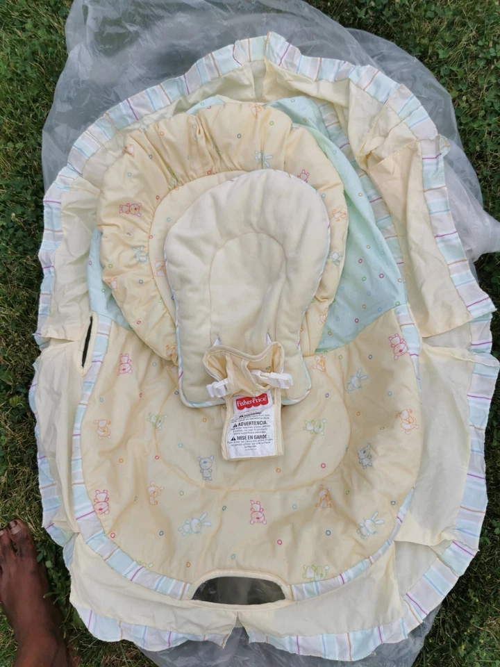 Capa de substituição vintage descontinuada Fisher Price bebê swing somente  - Imagem 2 de 4