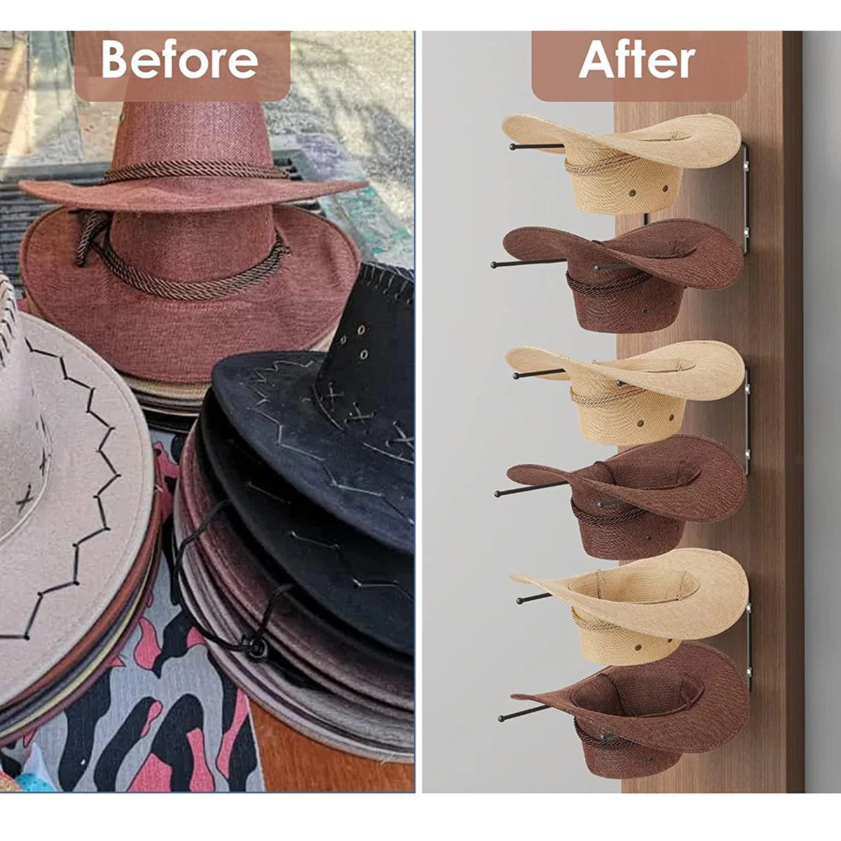 Display hats on wall deals