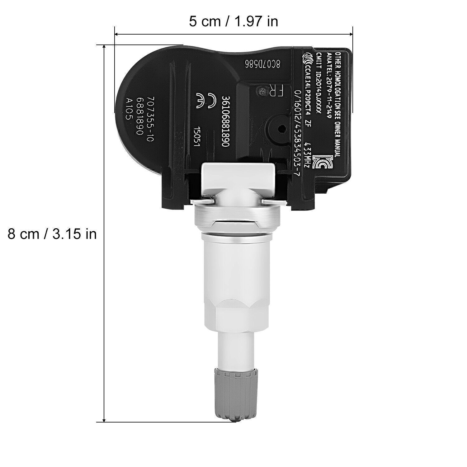 4x Reifendrucksensor Für BMW & Mini - RDKS Sensoren 36106790054
