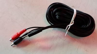 JACK RCA CABLE 3.5mm 2.5 Mtr all application. 2x 1839