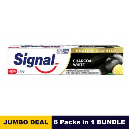 Signal Charcoal White Toothpaste 120g x 06 - Picture 1 of 2