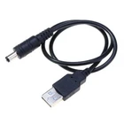 1.5ft 50cm USB to 5.5mm x 2.1mm Male Coaxial Barrel 5V DC Power Cable