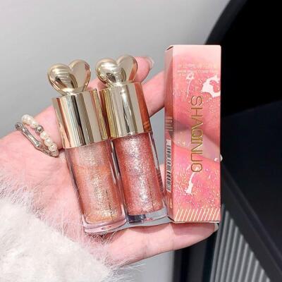 Moisturizing Plump and Sparkling Lip Gloss Mirror Water Lip Glaze Shimmer  BNM