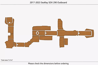2020 Sea Ray 290 SDX Outboard Swim Platform Cockpit EVA Pad Foam Teak Deck floor