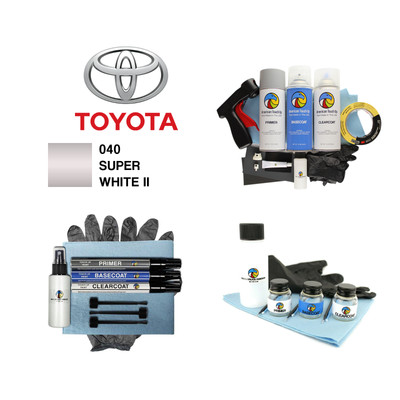 TOYOTA - 040 SUPER WHITE OEM Automotive Touch Up Paint Pens/Jars/Spray Paint