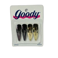 Vintage NOS Goody 7913 Contour Barrettes Gold Bronze 1996