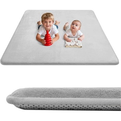 127 x 127 cm Baby Crawling Mat, 3 cm Thick Play Mat, Soft Rug for Children's ...