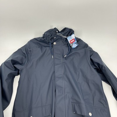 Helly Hansen Herren Moss Regenmantel, Marineblau, M