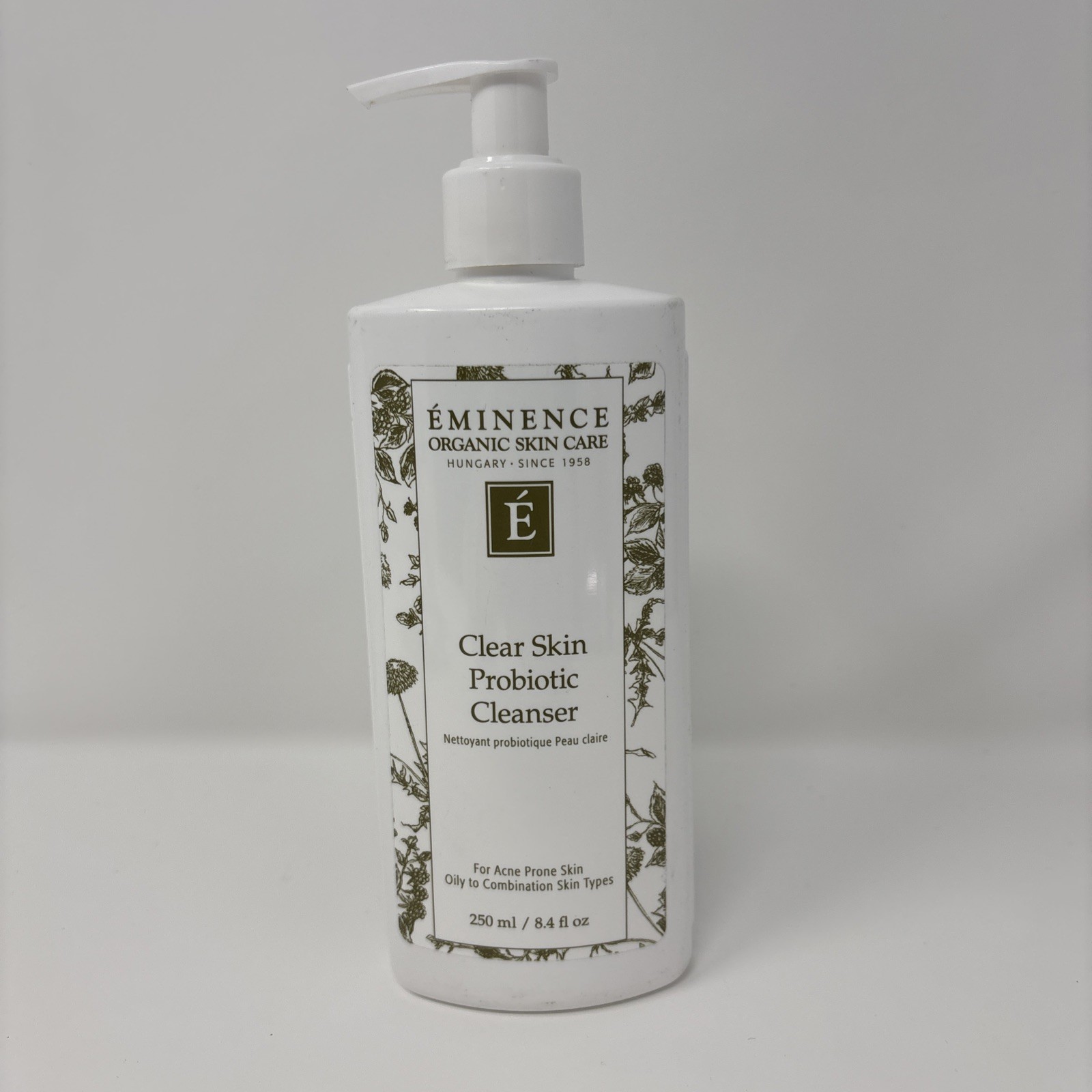 Eminence Organics Clear Skin Probiotic Cleanser 8.4fl oz. New