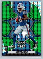 2022 Panini Mosaic James Cook Mosaic Green #285 Buffalo Bills