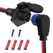 Minn Kota 50A Trolling Motor Plug Receptacle Set Marine Boat Down Rigger Fishing