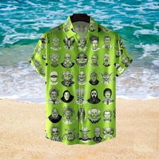 The Monsters Horror Character Face Style Unisex Hawaiian Shirt