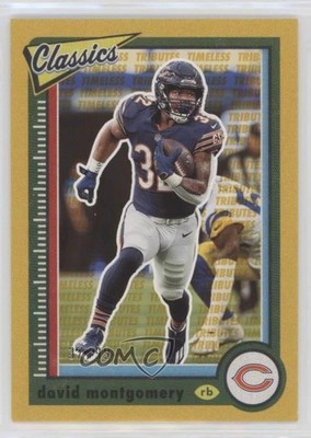 2022 Panini Classics Timeless Tributes Gold 32/99 David Montgomery #15 qf8
