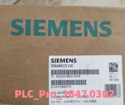 1PCS New Siemens 6SL3210-5BE21-5UV0 Inverter 6SL3210-5BE21-5UV0 Fast shipping